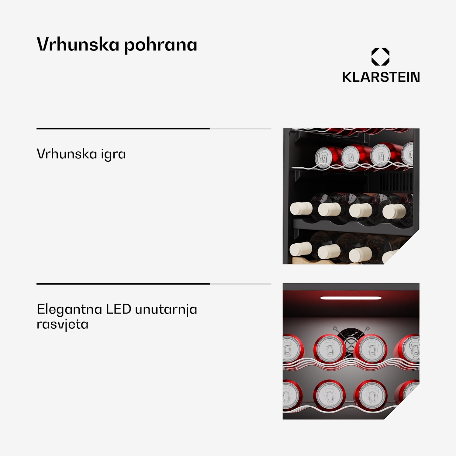 Klarstein Bovella 36 Duo+ hladnjak za vino 03